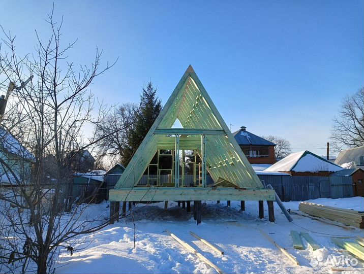 Каркас дома A-Frame 6х8