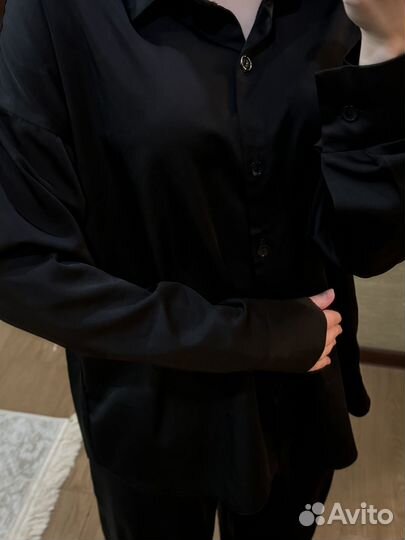 Рубашка женская черная