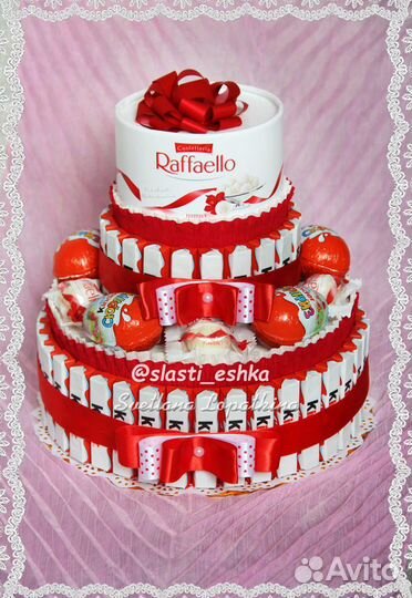 Торт из киндеров и Рафаэлло. Киндерторт