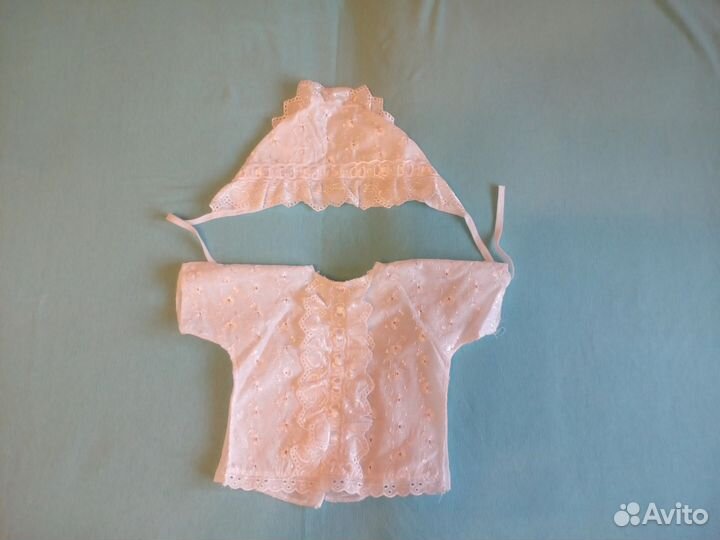 Новый комплект для крещения р.62-68