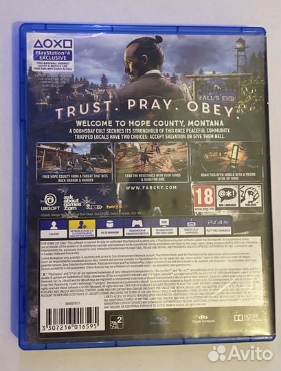 Диск на ps4 far cry 5 игра