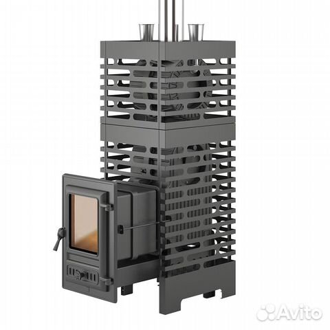 Печь для бани aston «Шторм Турбопар» Long (чугун)