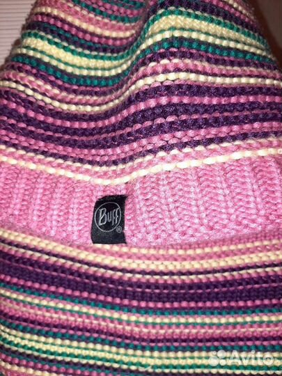 Вязанная шапка и снуд