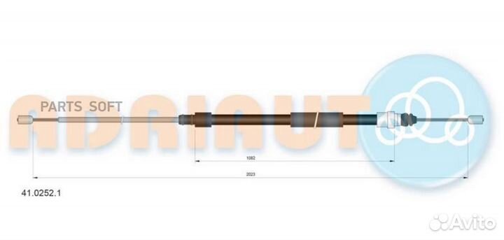 Adriauto 4102521 AD41.0252.1 8200247041 трос ручни