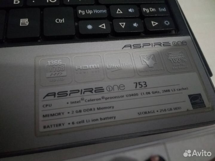 Acer aspire one 753