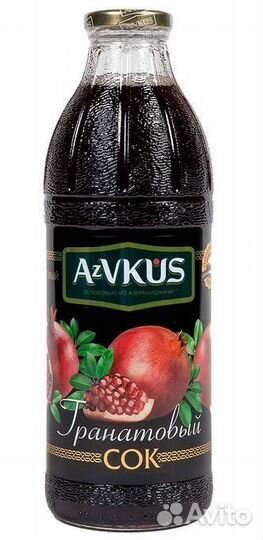 Сок Гранатовый azvkus 1л