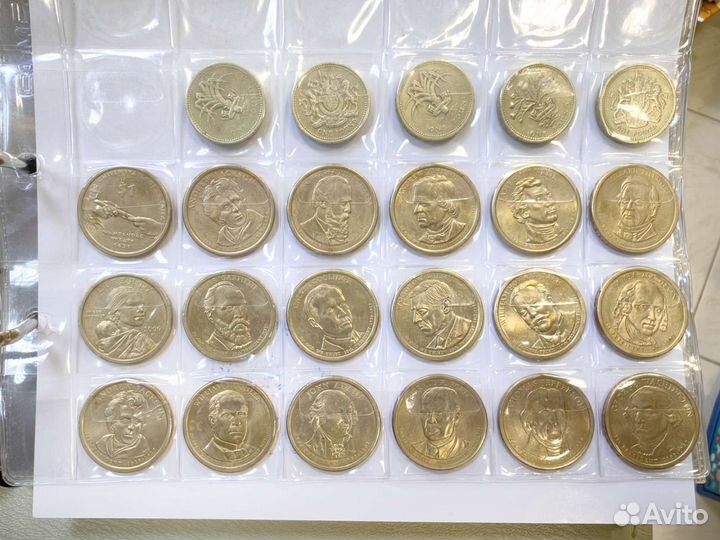 1 доллар юбилейные монеты. Президенты США