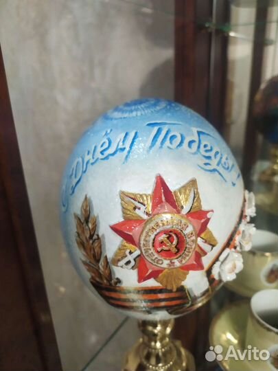 Яйца Страусиные расписные сувенирные продам