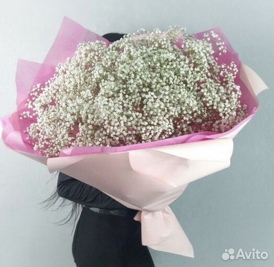 Букет гигант из гипсофил