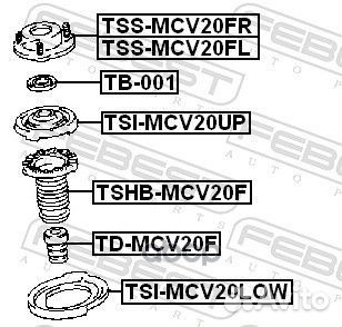 Проставка пружины верхняя toyota camry gracia F