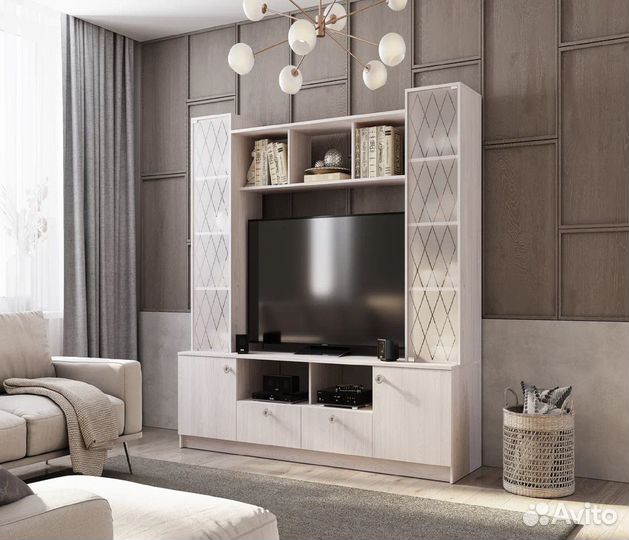 Стенка в гостиную 3,4 м со шкафами