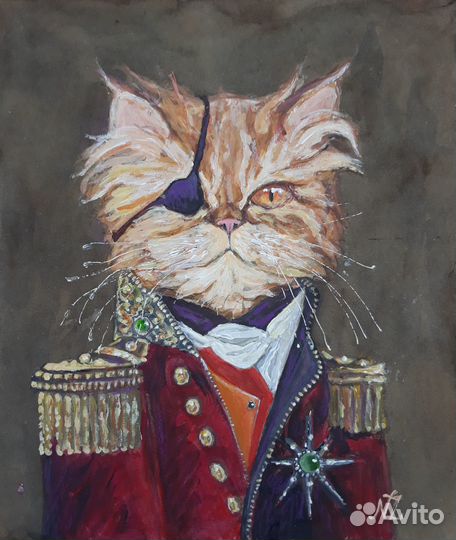 Портрет кота на заказ