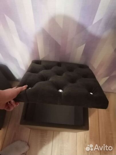 Банкетка пуфик в наличии я ящиком для хранения