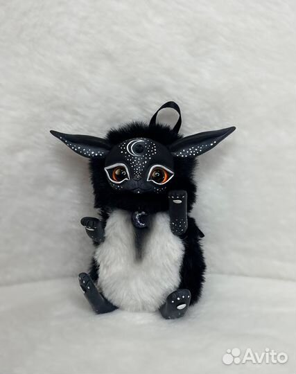 Игрушка из полимерной глины и меха