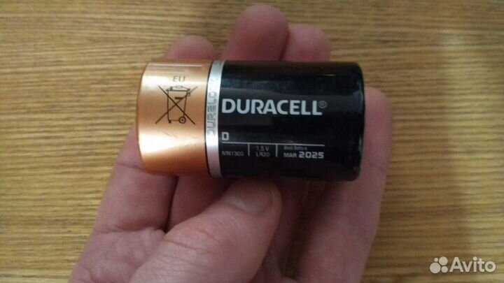 Батарейка Duracell типоразмер D