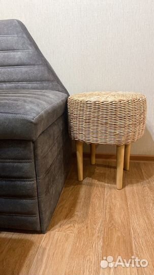 Пуф плетеный