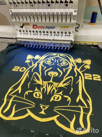 Машинная вышивка/ вышивка на одежде