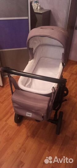 Коляска 3 в 1 Indigo broco eco+F