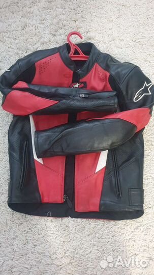 Мотокуртка alpinestars кожаная мужская