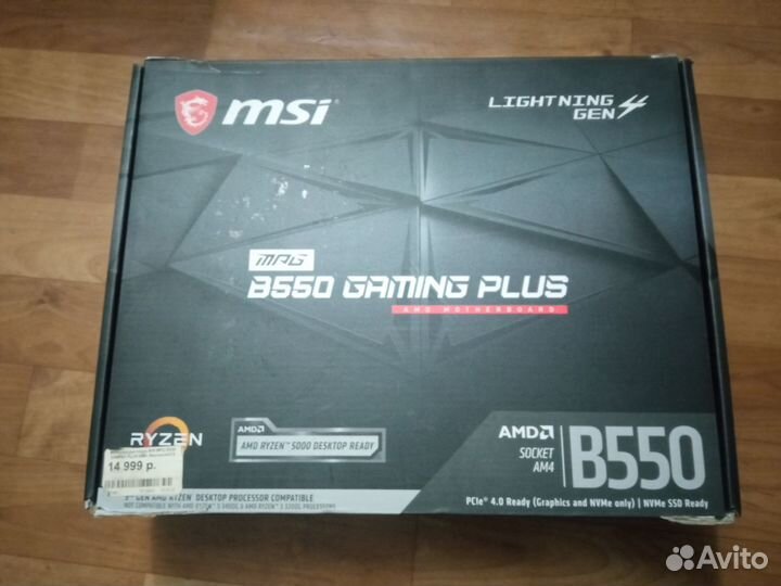 Материнская плата MSI MPG B550 gaming plus am4
