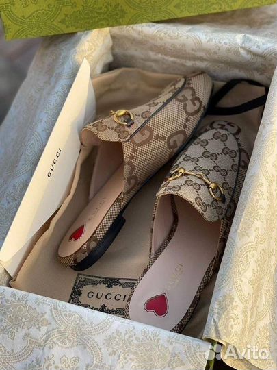 Мюли женские Gucci jumbo gg