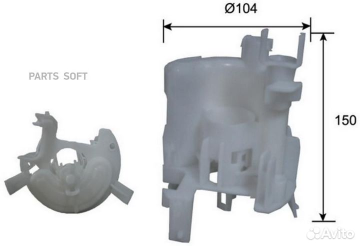 JS asakashi FS8020A FS8020A фильтр топливный в бак