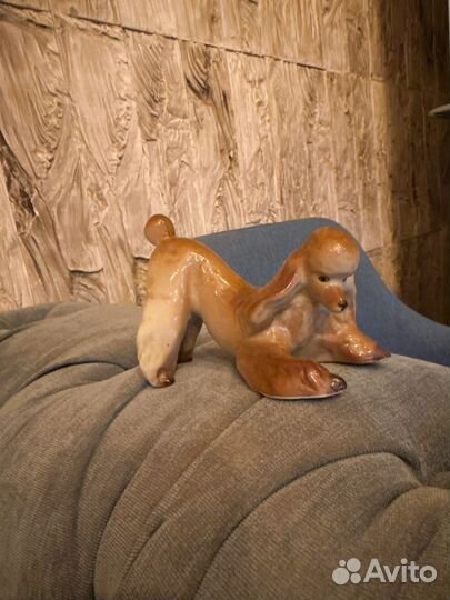 Статуэтка пудель рыжий лфз
