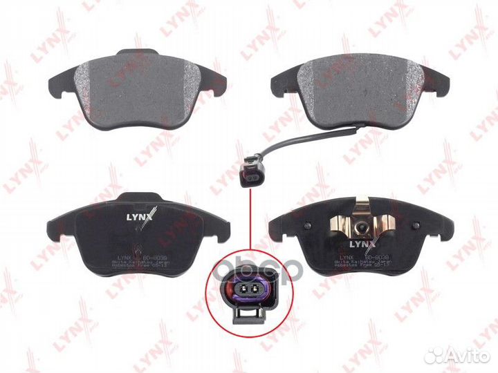 Колодки торм. диск. перед. BD-8038 lynxauto