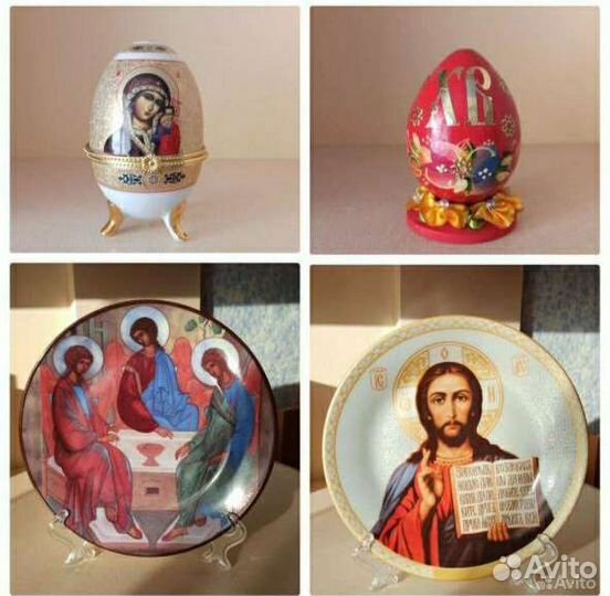 Православный декорТарелка с ликом,шкатулкаяйцо