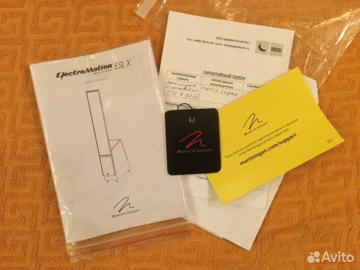 Напольные акустические системы Martin Logan ESL X