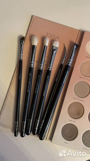 Кисти для макияжа глаз, набор кистей zoeva