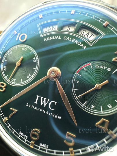 Часы IWC Portugieser Annual Calendar 44mm green
