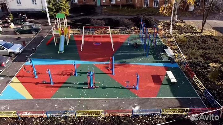 Покрытие из резиновой крошки