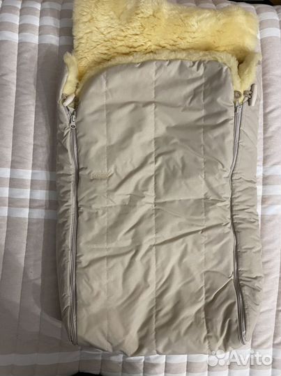 Конверт зимний Medisa из цельной шкурки ягненка