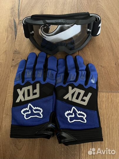 Мотоциклетный шлем BLD-819-7, черно-синий, L