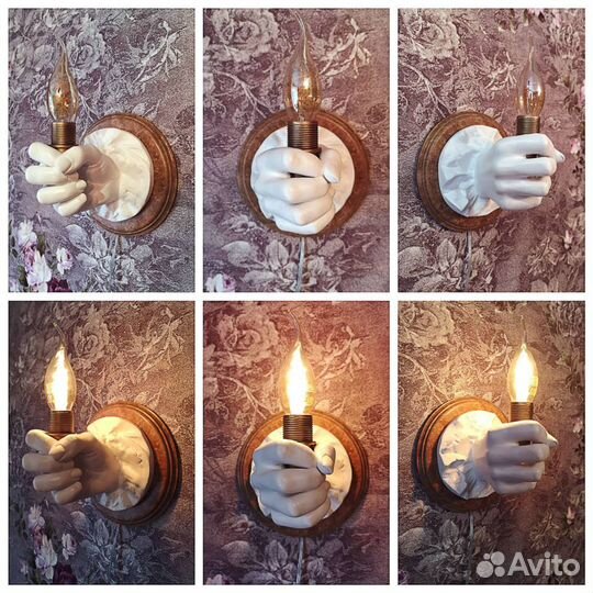 Светильник, ночник, бра, ручная работа