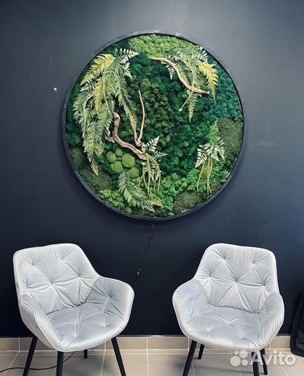 Панно из мха