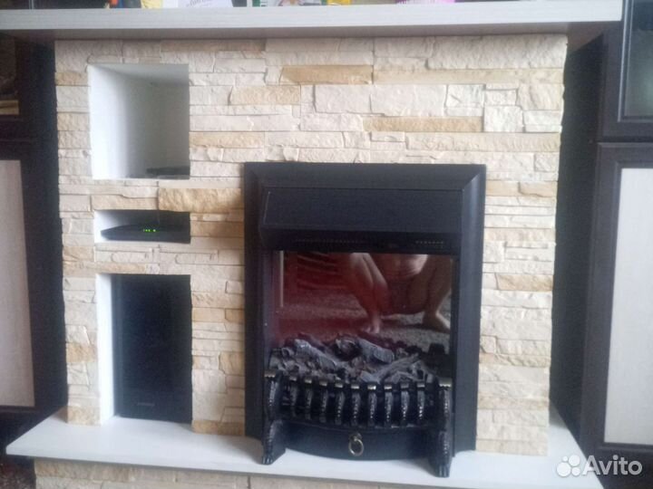 Портал для камина с полками