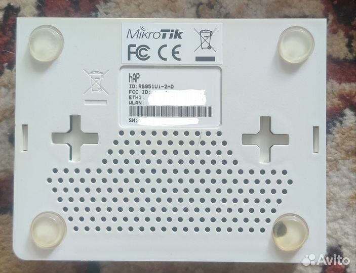 Маршрутизатор Mikrotik hAP (RB951Ui-2nD) Wi-Fi