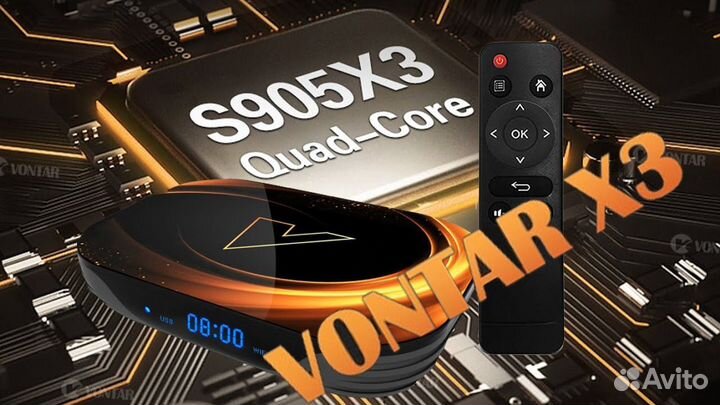 Новый ATV Box Vontar HK1 905x3 4-64 Ugoos