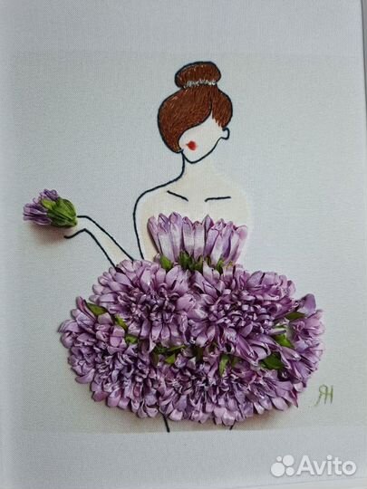 Картина из лент