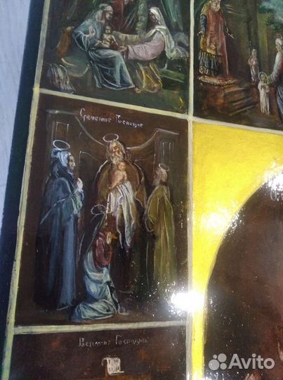 Икона храмовая 19 век (большая)