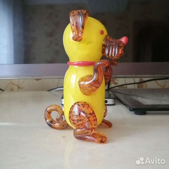 Фигурка Собака из стекла