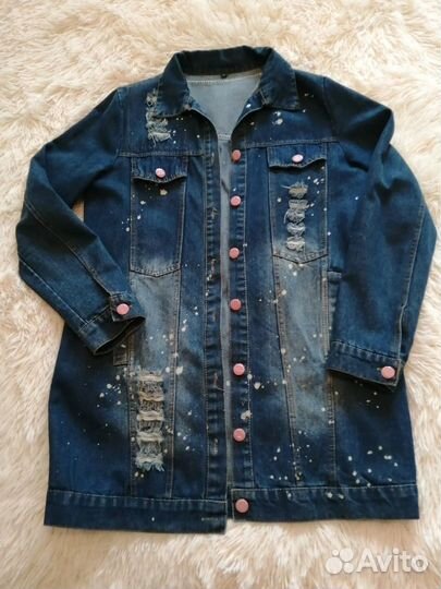 Кардиган джинсовый