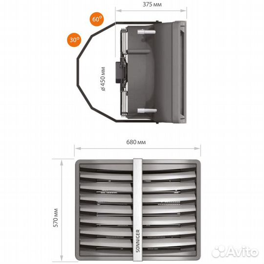 Водяные тепловентиляторы Heater
