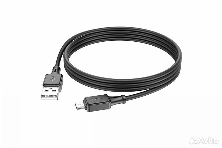 Кабель USB Type-C - Lightning borofone черный 1м