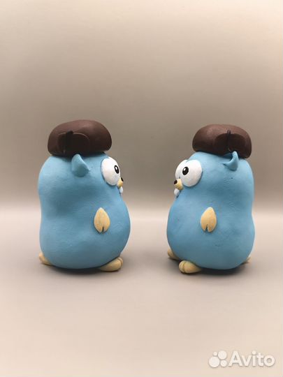 Фигурка Гофера в шапке ушанке