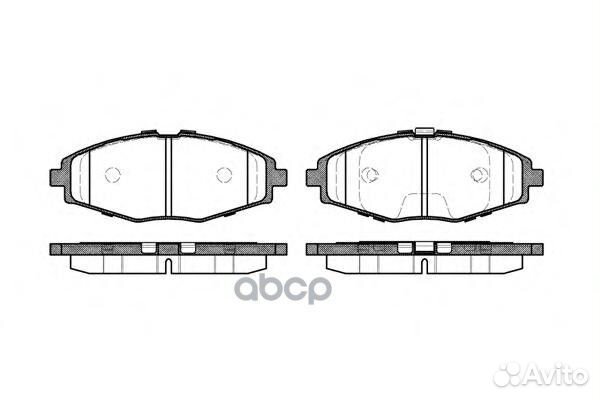 696 00 D11144-01FO642281707 000B-SX колодки