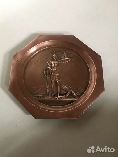 Медный барельеф Сражение при Лейпциге 1814