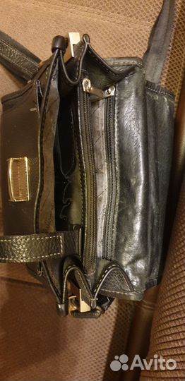 Барсетка кожаная мужская бу